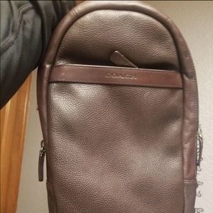 Mens Leather Coach Signature Pack